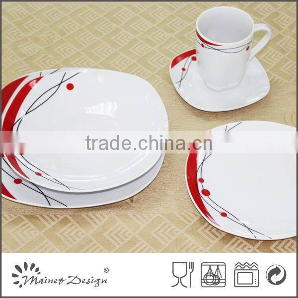 porcelain round ceramic dinnerware sets 20pcs/30pcs