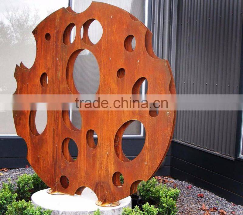 art sculpture outdoor theme park garden corten steel sculpture