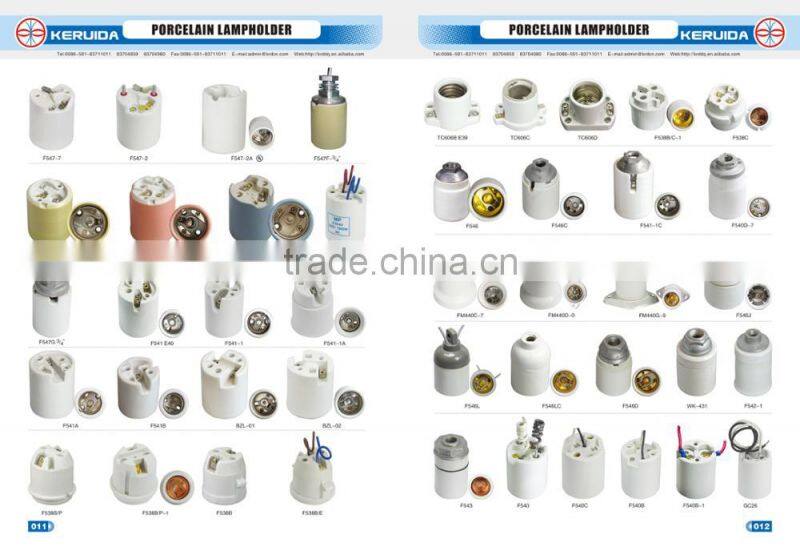 E27 E40 ceramic porcelain bulb lamp holder & lamp holder adapter