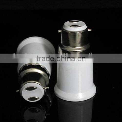 CE approved plastic B22-E27 lamp holder adaptor lamp base converter