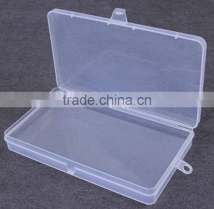 Clear Polypropylene Mini Storage box with Hinged Lid,Snap Closure