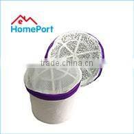 Polyester Small Mesh White Zipper Sock Bra Underwear Laundry Bag