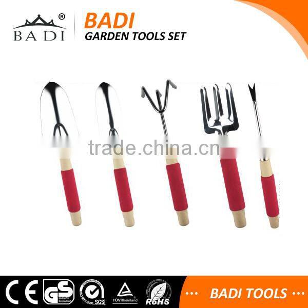 lady purple aluminum garden tool set with soft sponge cover on the handle