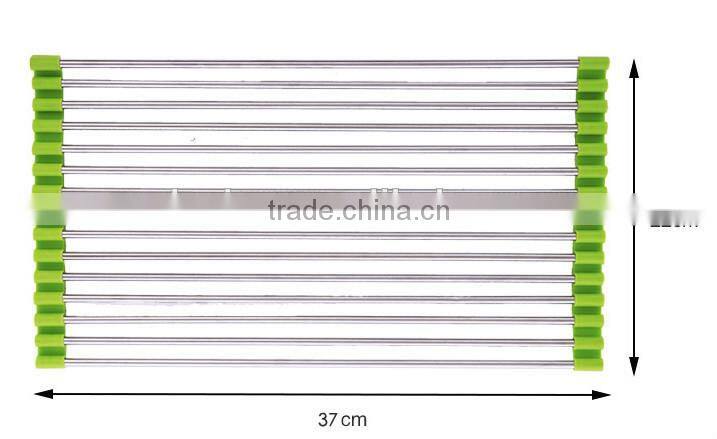 Stainless steel Kitchen Storage Rack Foldable Draining Rack