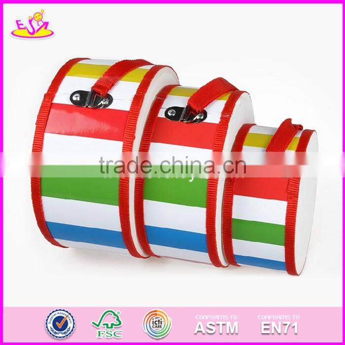 2017 new products educational toys wooden toddler drum set W07J039