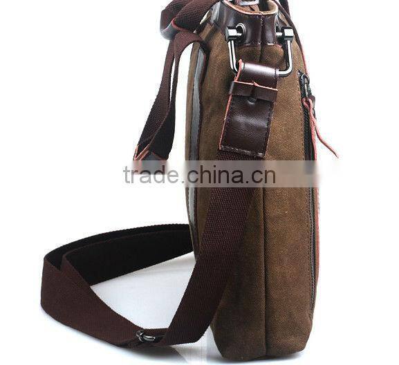 2013 newest design laptop sling canvas casual bag for men