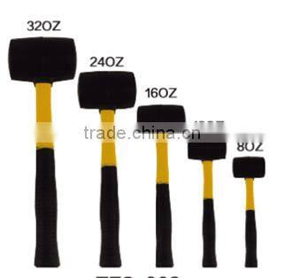 High quality Rubber hammer with Fiberglass handle