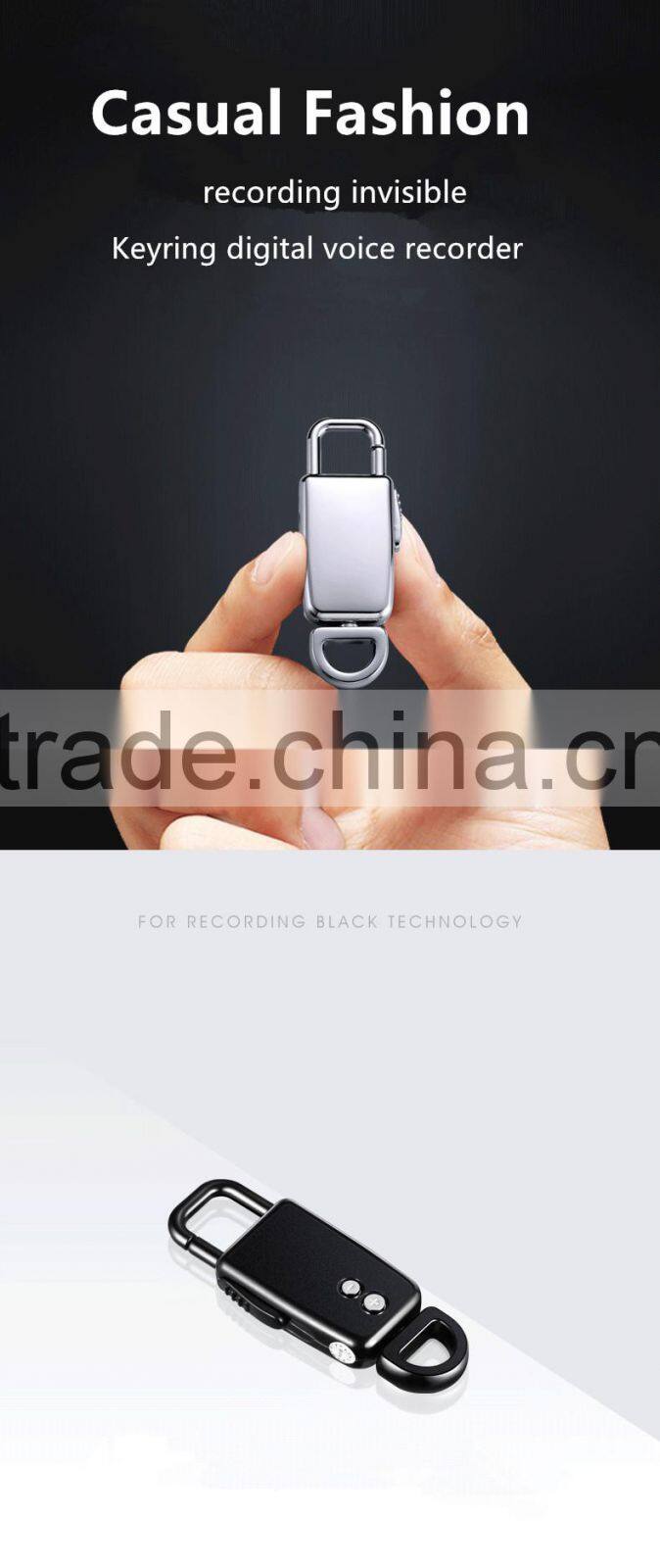 Voice Recorder Digital 8gb Audio Dictaphone Mp3 Player Usb Rechargeable Spy New