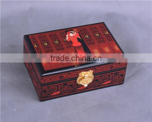 Red chinese lacquer Jewelry boxes/chinese style/eastern design/Home Decoration