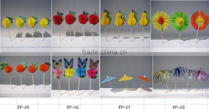 Fruit Drinking straws Umbrella straw210*5mm