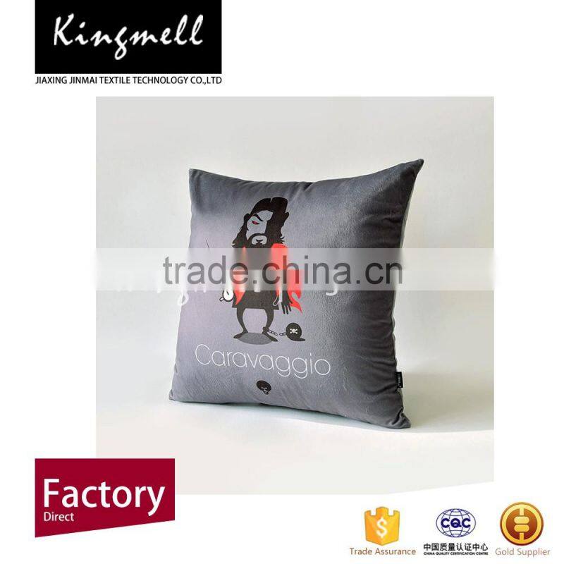Printed velvet cushion covers office chair back support cushion covers