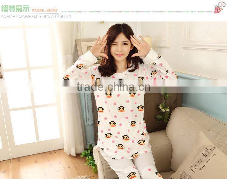 autumn girl han edition long sleeve pajamas