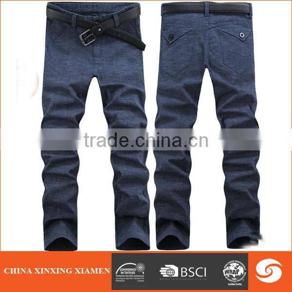 5 pockets mens jeans basic stocklots with polar fleece lining