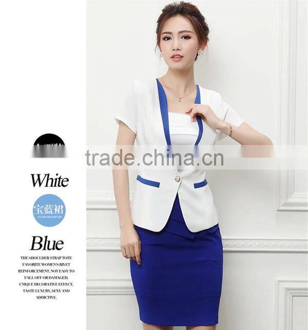 Fashion Women's Office Suit For Summer With Skirt WU001