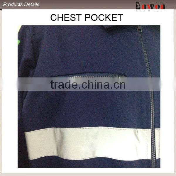 Breathable Cotton Coverall With Reflective Tape