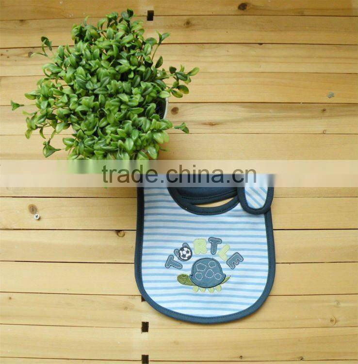 cute emobroidered waterproof baby bibs