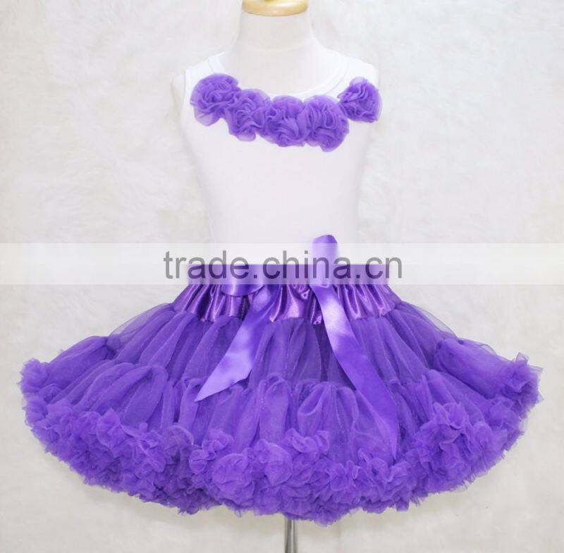 New fashion tutu pettiskirt set for girls, small fresh summer wear girl's super fluffy pettiskirt set