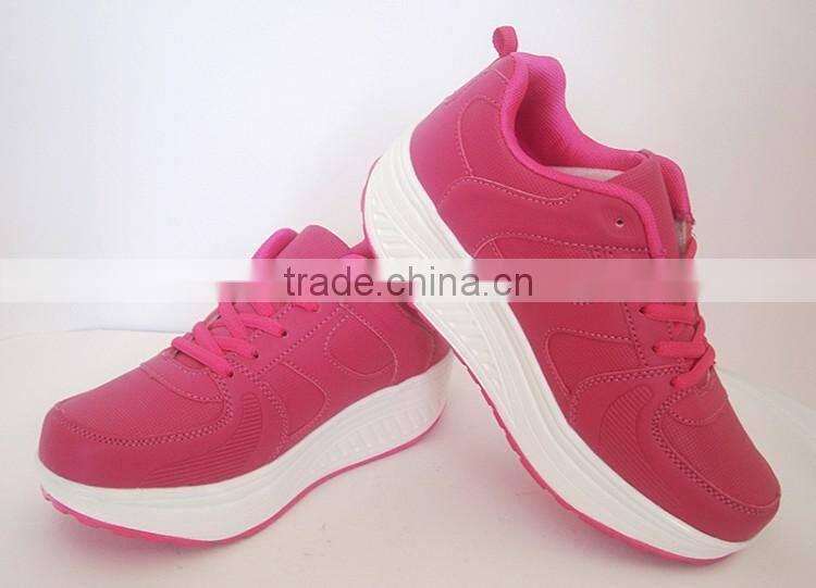 Elastic PU upper different style fashion women shoes