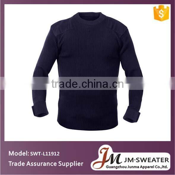 navy blue crewneck police armed forces mens military sweater