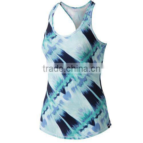 all digital printed tank top Spandex Yoga Tank Top tank top manufacturer
