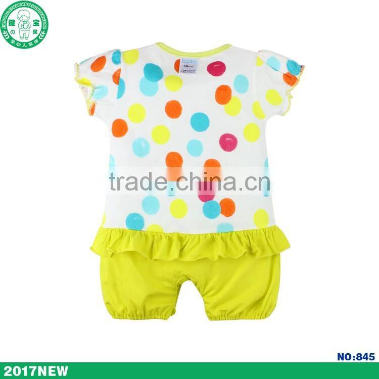New Design Baby Boutique Girl Clothing Wholesale Baby Jumpsuits