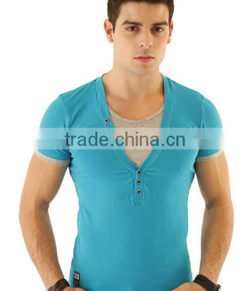 custom bulk v-neck latest t shirt designs for men