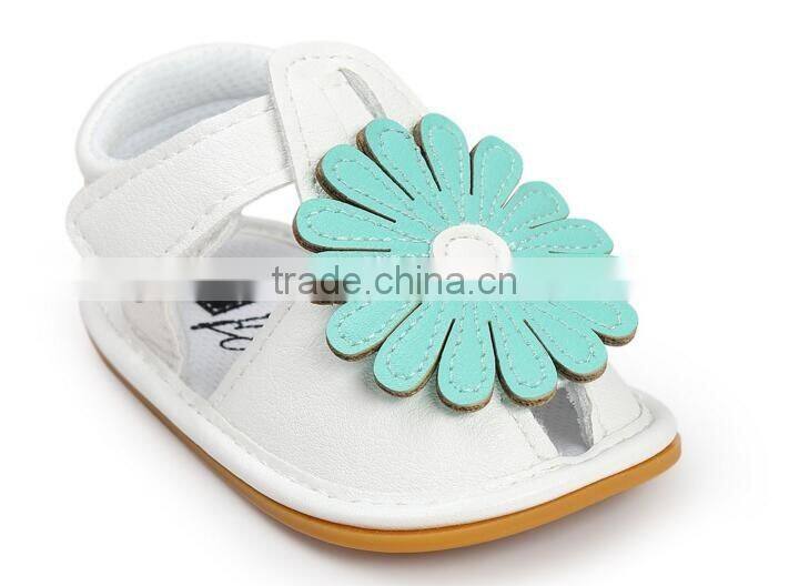 sunflower baby summer sandals, baby leather sandals