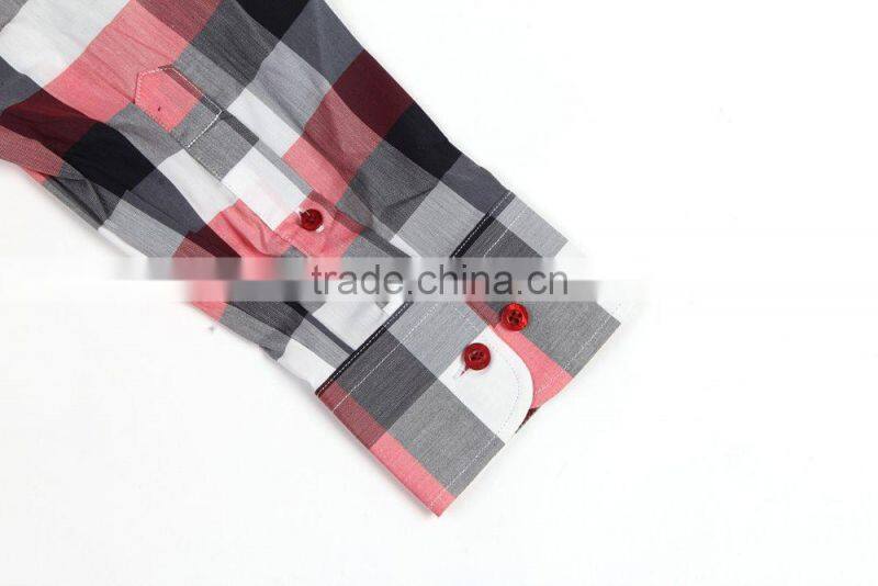 spandex cotton plaid mens stretch shirts