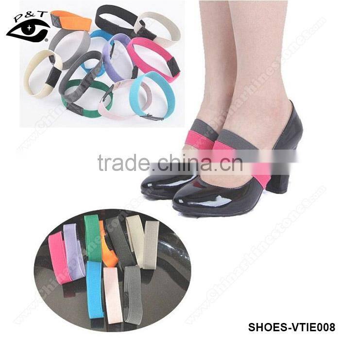 Elastic shoe lace stretch shoelace for high heels shoe accessories