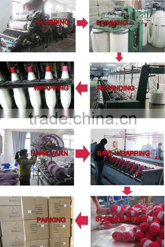 knitting from yarn boucle