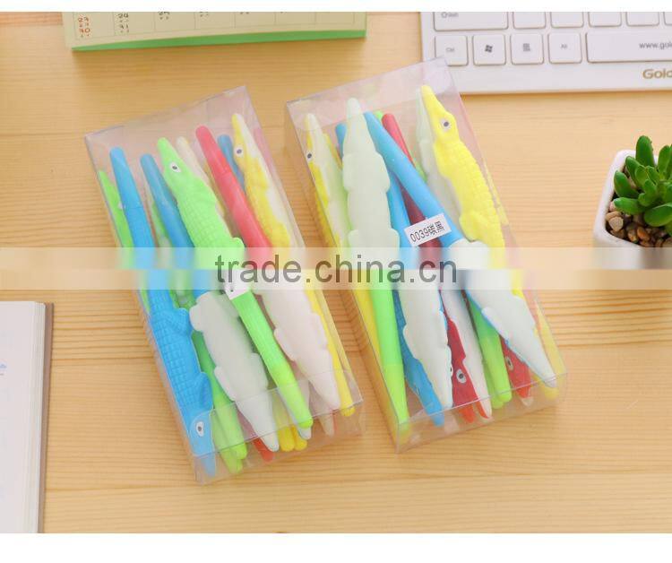 Novel creative fancy 3d crocodile shaped gel pen