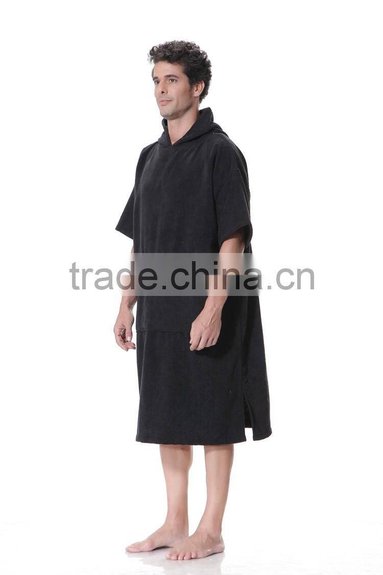 Poncho style hooded towel surf poncho adult towel poncho