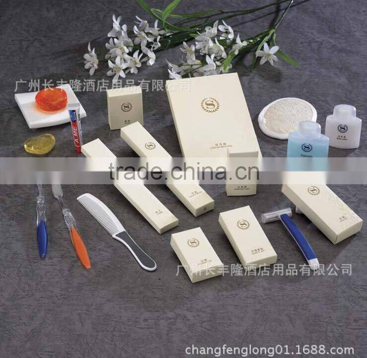Wholesale guang zhou disposable luxury hotel supplies amenities set