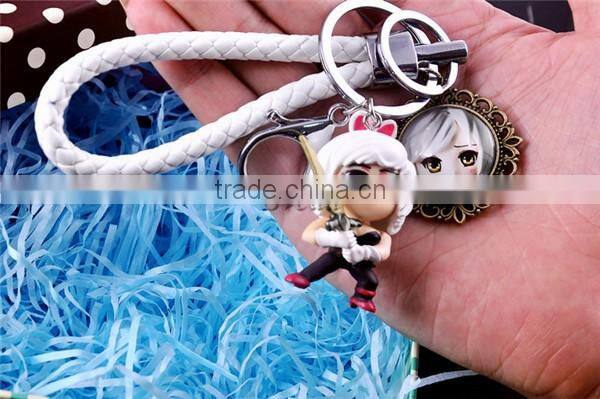 (Top Sell)Hot game League of Legends key chain,LOL figure keychain,PVC figure keychain