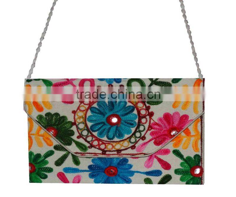 2017 USA market sholder cluthes from jaipuri bandhej