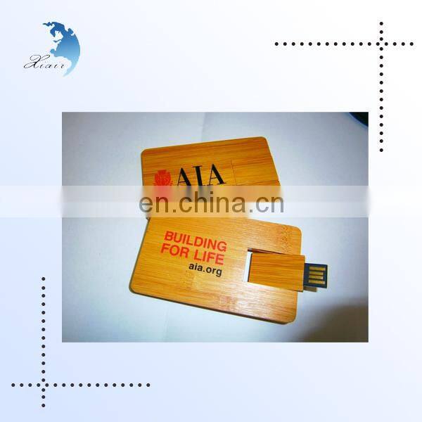 Wholesale good quality wooden gift USB card 2.0 flash drive