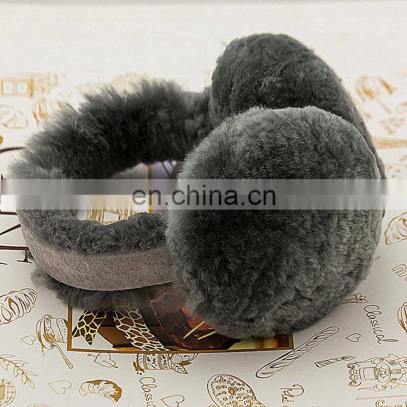 HEAD Woman's Ear Warmers Earmuffs with Genuine Shearling Sheepskin One Size Fits All Tan