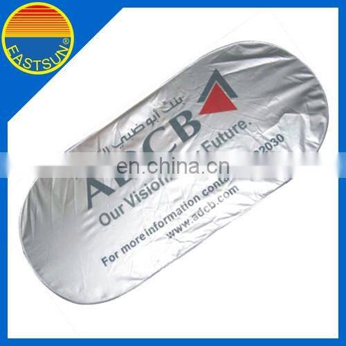 EASTSUN Customized Pop Up Car Sunshade Round Silver Car Sun Visor For Front Window