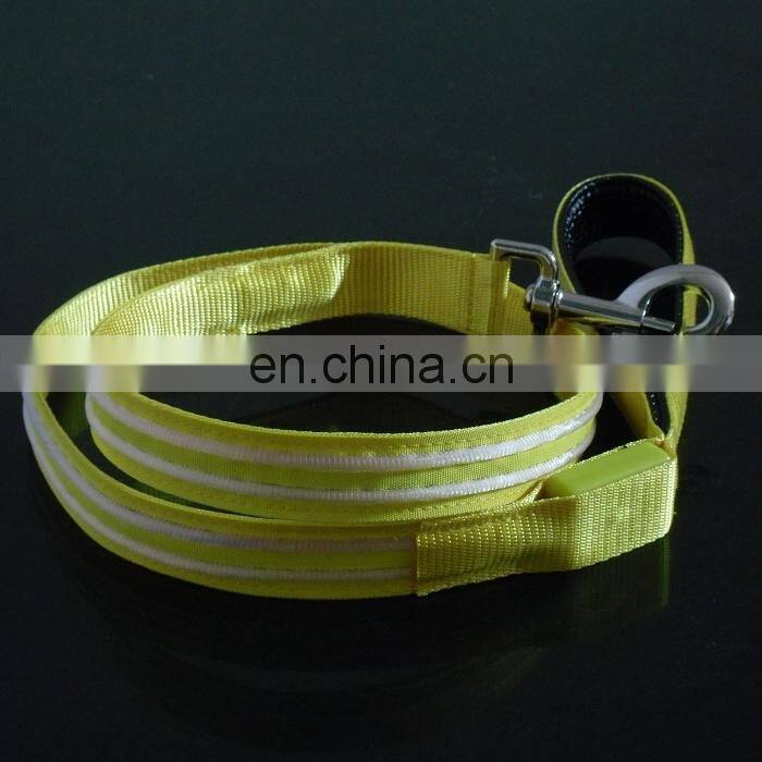 Best sale glowing safety dog leash led lashing dog leash colorful light leash