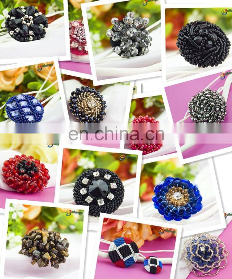 2016 handmade accessories red color sewing snap button