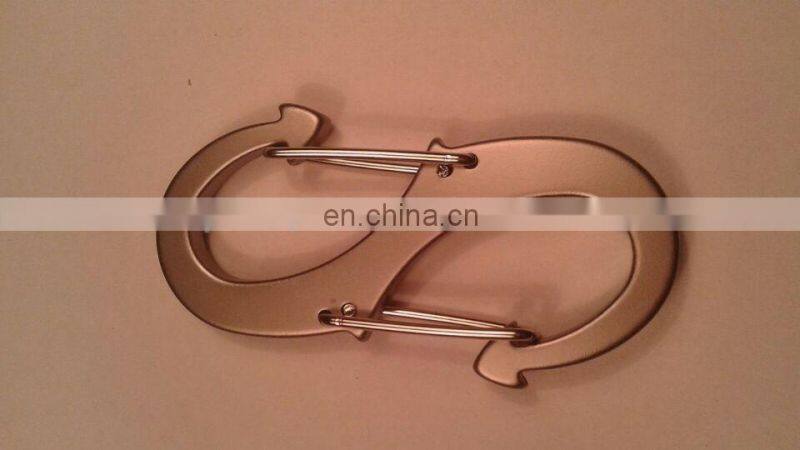 Promotion Various colorful designs Aluminum Carabiner Hook