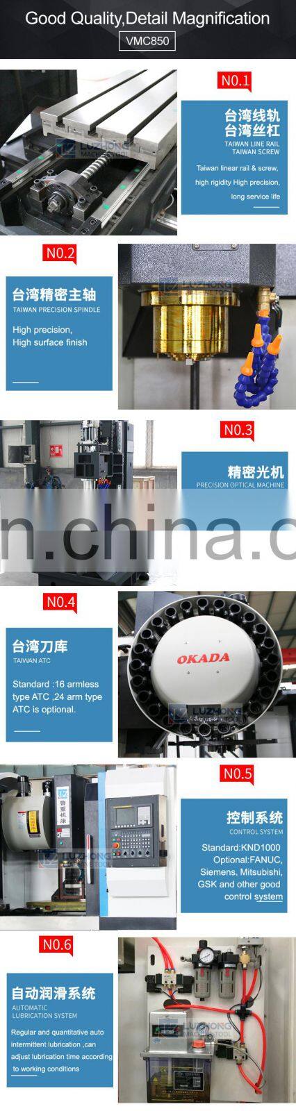 4 Axis CNC Milling Machine VMC850 CNC Vertical Machining Center