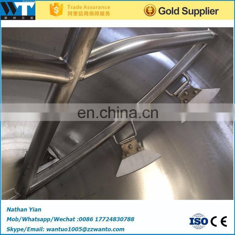 hot sauce jacket kettle with mixer jam mixing and cooking pot machine