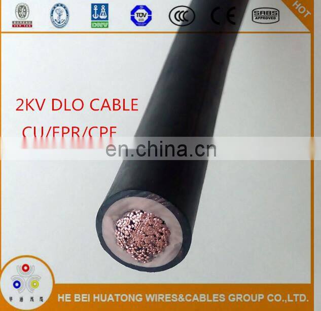 2KV Epr insulated and Cpe sheathed DLO cable with UL2806