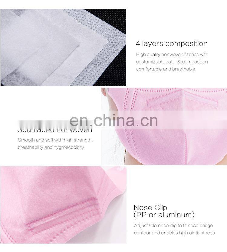 Custom Printed FFP1 Pink Nose Protection Mask for Women