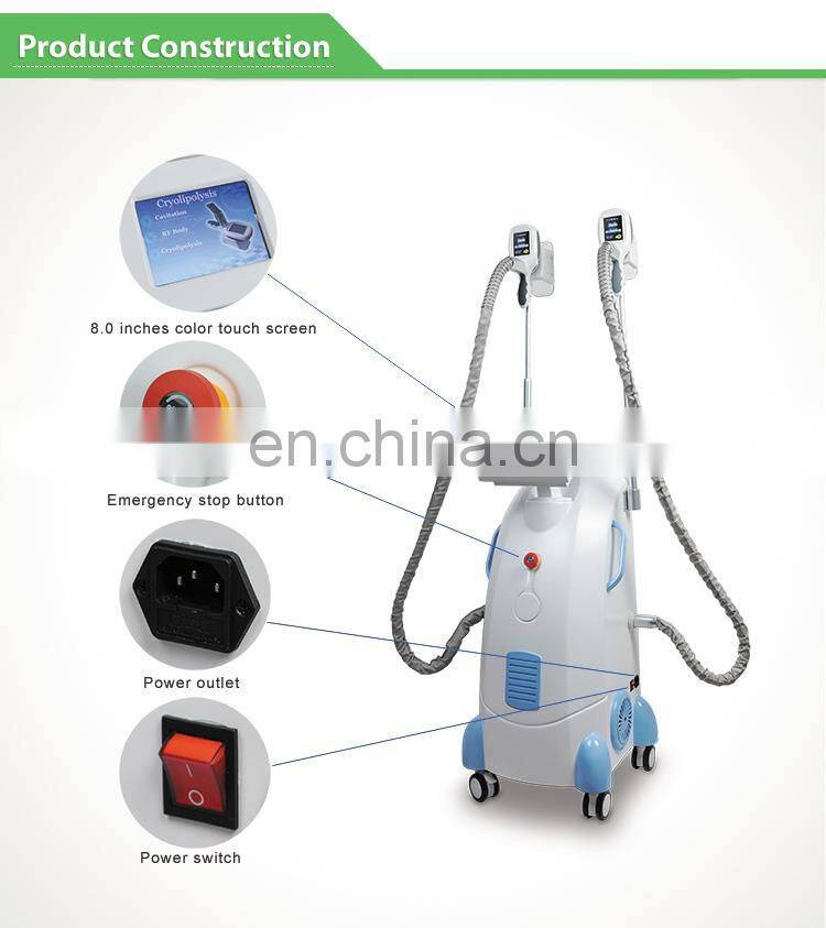 Hot sale fat freeze cryolipolysis machine/skin tightening/vacuum cavitation