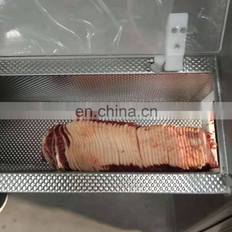 hot selling Chicken Fish Frozen Meat Bone Steak Cube Cutting Bacon Slicing Machine