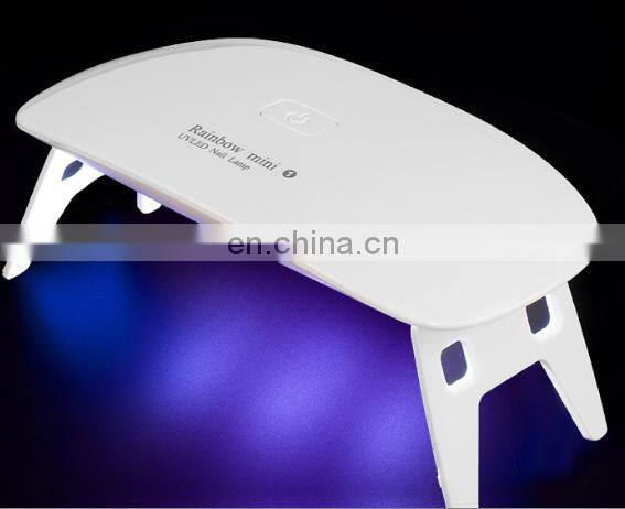 Factory Wholesale New Mini Rainbow 12 w UV Led Nail Lamp