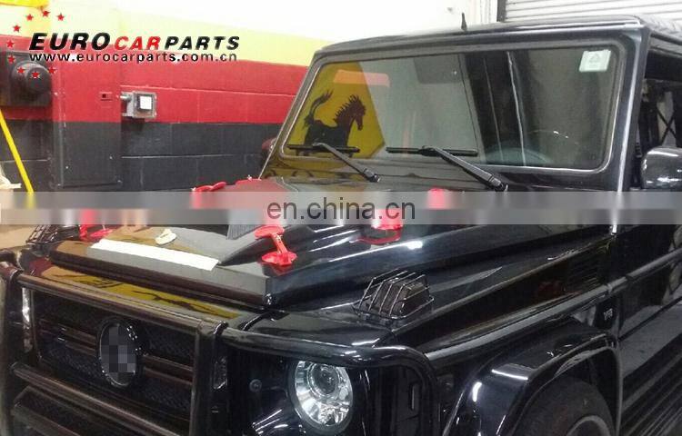 W463 hood scoop fit for G-CLASS W463 G500 G550 G55 G63 G65 to B-style W463 carbon fiber hood scoop