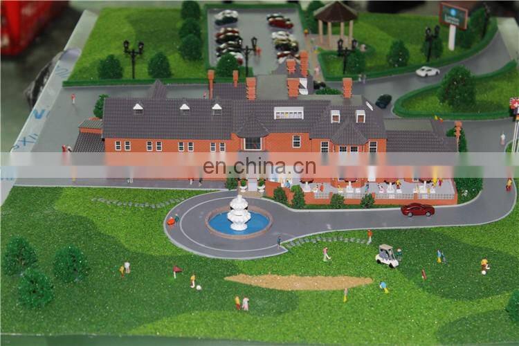 Small resort &hotel model for exhibition , miniature scale model